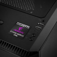 Gigabyte B760M AORUS Elite Motherboard 1"x1" Chrome Effect Domed Case Badge / Sticker Logo