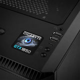 Gigabyte GeForce GTX 1650 1"x1" Chrome Effect Domed Case Badge / Sticker Logo