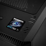 Gigabyte GeForce GTX 750 Ti 1"x1" Badge de boîtier bombé effet chromé / Logo autocollant