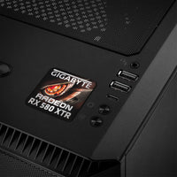 Gigabyte Radeon RX 580 XTR 1"x1" Badge de boîtier bombé effet chromé / Logo autocollant