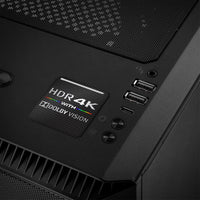 Dolby Vision HDR 4K 1"x1" Badge de boîtier bombé effet chromé / Logo autocollant