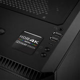 Dolby Vision HDR 4K 1"x1" Badge de boîtier bombé effet chromé / Logo autocollant
