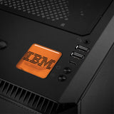 IBM Copper 1"x1" Chrome Effet Dôme Case Badge / Autocollant Logo