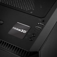 Inno3D 1"x1" Chrome Effect Domed Case Badge / Sticker Logo