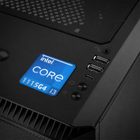 Intel Core i3 1115G4 1"x1" Badge de boîtier bombé effet chromé / Logo autocollant
