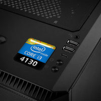 Intel Core i3 4130 1"x1" Badge de boîtier bombé effet chromé / Logo autocollant