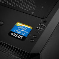 Intel Core i3 4350T 1"x1" Badge de boîtier bombé effet chromé / Logo autocollant