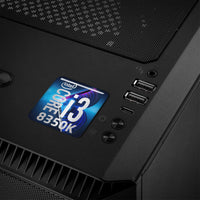 Intel Core i3 8350K 1"x1" Badge de boîtier bombé effet chromé / Logo autocollant