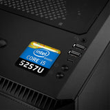 Intel Core i5 5257U 1"x1" Insignia de caja abovedada con efecto cromado / Logotipo adhesivo
