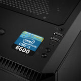 Insignia/logotipo adhesivo de carcasa abovedada con efecto cromado Intel Core i5 6600 de 1"x1"