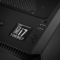 Intel Core i7 1065G7 1"x1" Insignia de caja abovedada con efecto cromado / Logotipo adhesivo