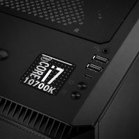Intel Core i7 10700K 1"x1" Insignia de caja abovedada con efecto cromado / Logotipo adhesivo