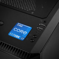 Intel Core i7 11700K 1"x1" Insignia de caja abovedada con efecto cromado / Logotipo adhesivo
