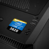 Intel Core i7 3820 1"x1" Insignia de caja abovedada con efecto cromado / Logotipo adhesivo