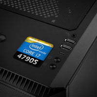 Intel Core i7 4790S 1"x1" Badge de boîtier bombé effet chromé / Logo autocollant