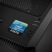 Intel Core i7 6567U 1"x1" Chrome Effect Domed Case Badge / Sticker Logo
