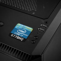 Intel Core i7 6770HQ 1"x1" Chrome Effect Domed Case Badge / Sticker Logo
