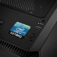 Intel Core i7 6870HQ 1"x1" Badge de boîtier bombé effet chromé / Logo autocollant