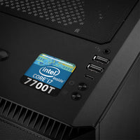 Intel Core i7 7700T 1"x1" Chrome Effect Domed Case Badge / Sticker Logo