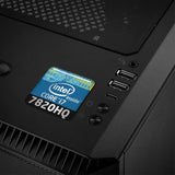 Intel Core i7 7820HQ 1"x1" Chrome Effect Domed Case Badge / Sticker Logo