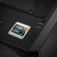 Intel Core i7 Extreme Inside Design #1 1"x1" Badge de boîtier bombé effet chromé / Logo autocollant