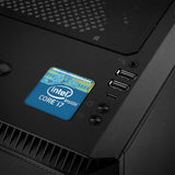 Intel Core i7 Generation 1"x1" Chrome Effect Domed Case Badge / Sticker Logo
