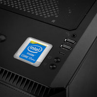 Intel Core i7 vPro Inside Design #3 1"x1" Badge de boîtier en forme de dôme effet chromé / Logo autocollant