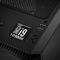 Intel Core i9 10900K 1"x1" Chrome Effect Domed Case Badge / Sticker Logo