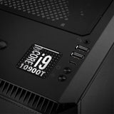 Intel Core i9 10900T 1"x1" Chrome Effect Domed Case Badge / Sticker Logo