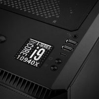 Intel Core i9 10940X 1"x1" Chrome Effect Domed Case Badge / Sticker Logo