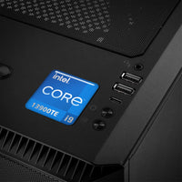 Intel Core i9 13900TE 1"x1" Chrome Effect Domed Case Badge / Sticker Logo