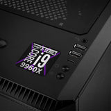 Intel Core i9 9960X 1"x1" Chrome Effect Domed Case Badge / Sticker Logo