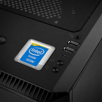 Intel Xeon Inside Design #3 Insignia/logotipo adhesivo de caja abovedada con efecto cromado de 1"x1"