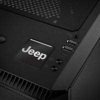 Jeep 1"x1" Insignia de caja abovedada con efecto cromado / Logotipo adhesivo