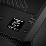 Keep Calm and Reboot 1"x1" Chrome Effect Domed Case Badge / Sticker Logo