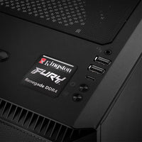 Kingston FURY Renegade DDR4 RAM 1"x1" Chrome Effect Domed Case Badge / Sticker Logo