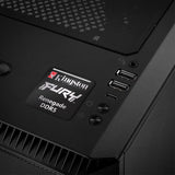 Kingston FURY Renegade DDR5 RAM 1"x1" Chrome Effect Domed Case Badge / Sticker Logo