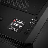 Kingston FURY Renegade DDR5 RGB RAM 1"x1" Chrome Effect Domed Case Badge / Sticker Logo