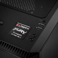 Kingston FURY Renegade NVMe M.2 SSD 1"x1" Chrome Effect Domed Case Badge / Sticker Logo