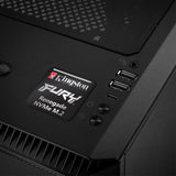 Kingston FURY Renegade NVMe M.2 SSD 1"x1" Chrome Effect Domed Case Badge / Sticker Logo