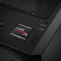 Kingston HyperX Predator 1"x1" Insignia de caja abovedada con efecto cromado / Logotipo adhesivo