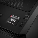 Kingston NV3 NVMe M.2 SSD 1"x1" Chrome Effect Domed Case Badge / Sticker Logo