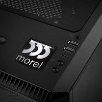 Morel Insignia de caja abovedada con efecto cromado de 1"x1" / Logotipo adhesivo
