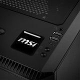 MSI 1"x1" Chrome Effect Domed Case Badge / Sticker Logo