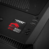 MSI GeForce RTX 5080 Expert 1"x1" Chrome Effect Domed Case Badge / Sticker Logo