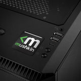 Mushkin 1"x1" Chrome Effect Domed Case Badge / Sticker Logo