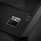 Insignia de caja abovedada con efecto cromado de 1"x1" de NAD/logotipo adhesivo