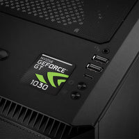 nVidia GeForce GT 1030 Insignia/logotipo adhesivo con carcasa abovedada con efecto cromado de 1"x1"