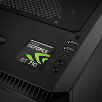 nVidia GeForce GT 710 1"x1" Chrome Effect Domed Case Badge / Sticker Logo