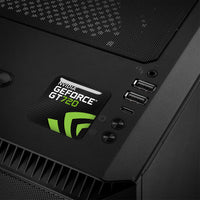 nVidia GeForce GT 720 1"x1" Badge de boîtier bombé effet chromé / Logo autocollant